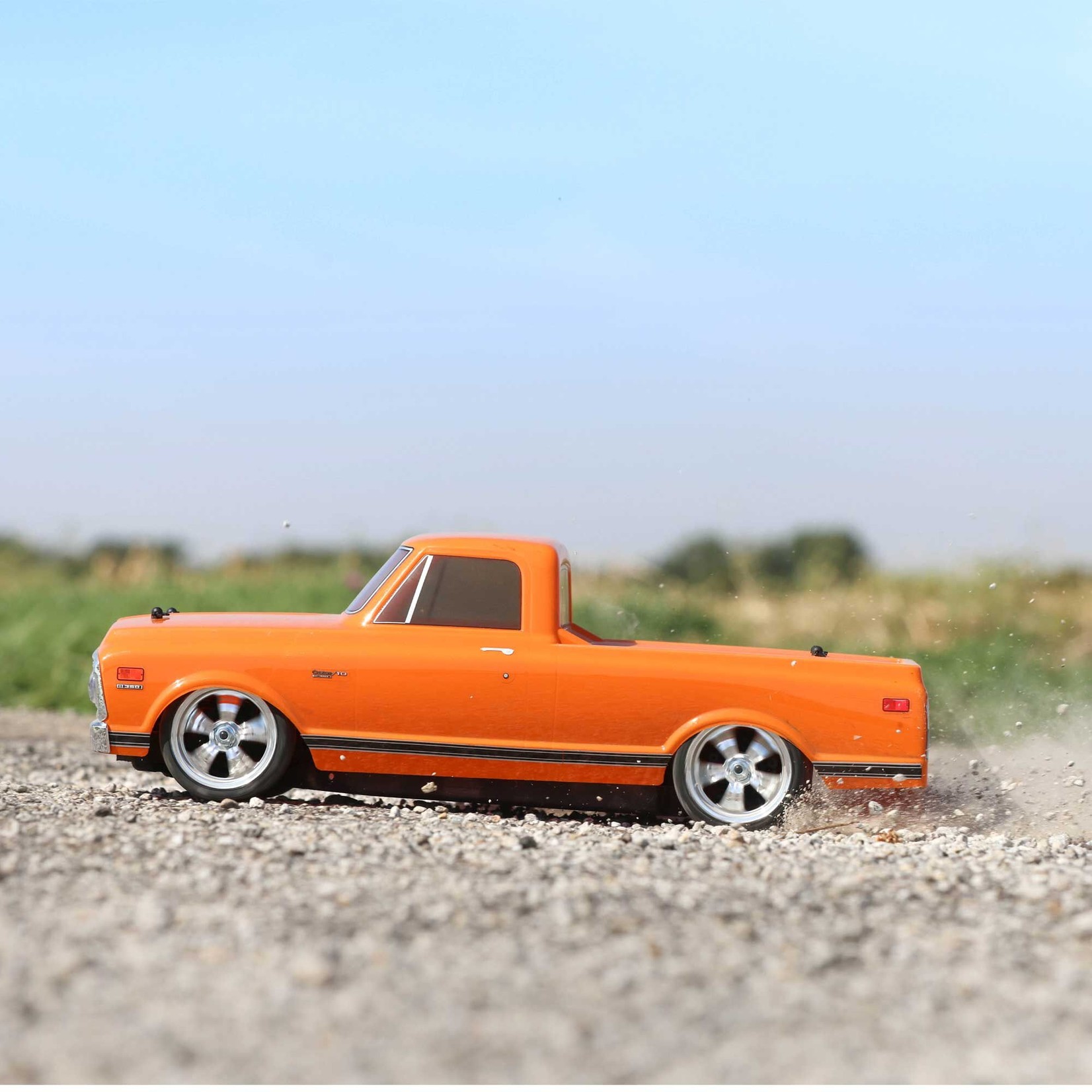 Losi 1/10 1972 Chevy C10 Pickup Truck V100 AWD RTR, Orange