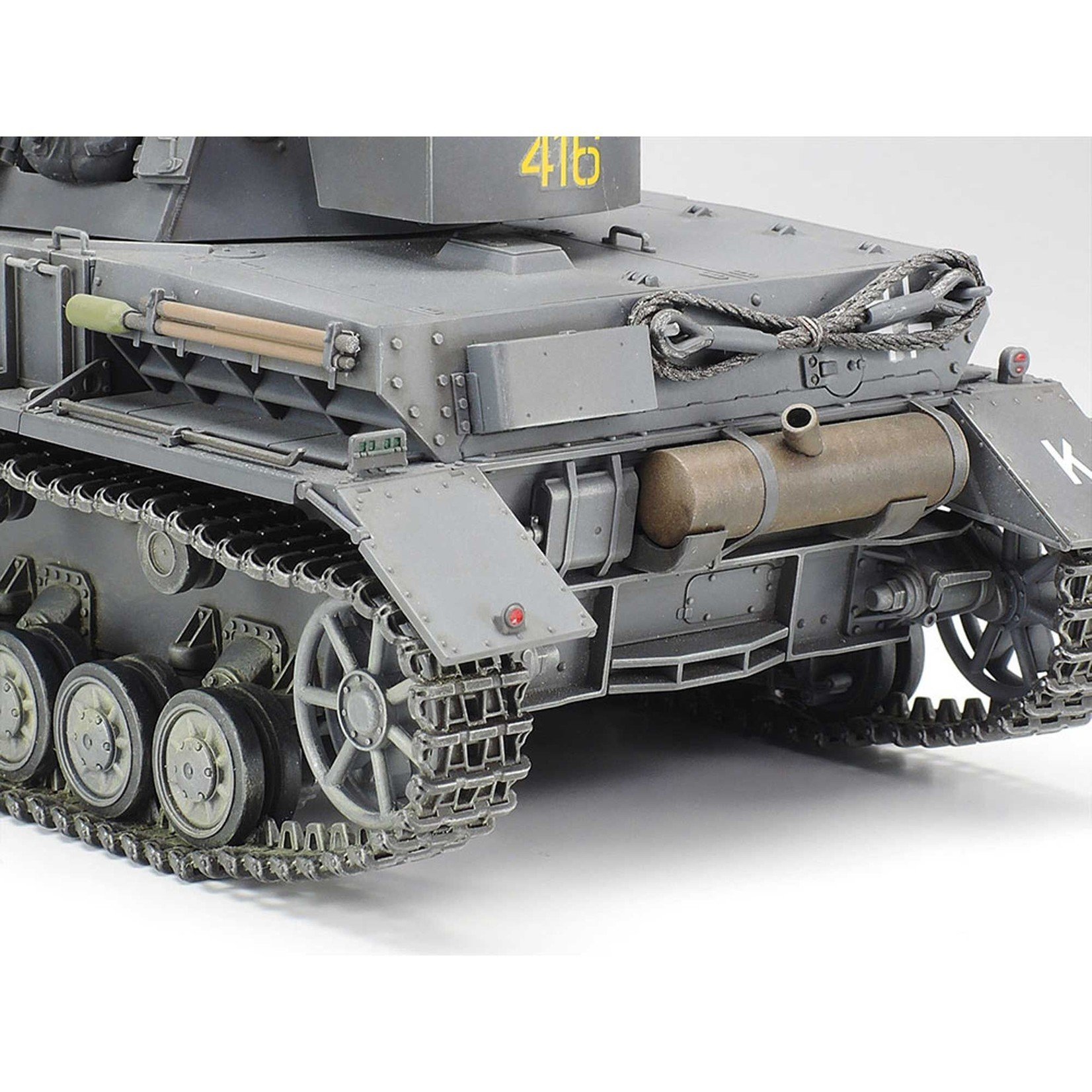 1/35 German Tank Panzer IV Ausf.F & Motorcycle Model Set