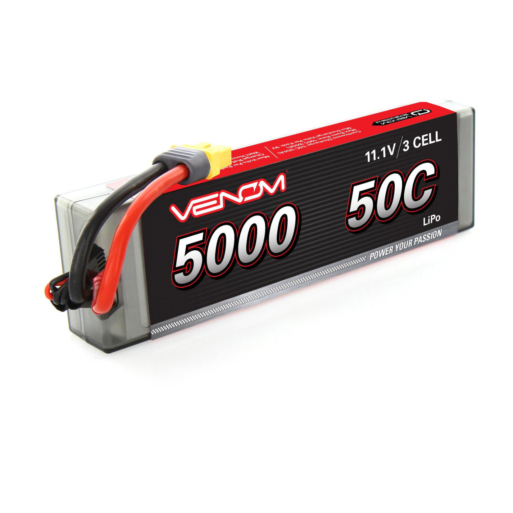 11.1V 5000mAh 3S 50C DRIVE Hardcase LiPo Battery: UNI 2.0 Plug