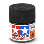 Tamiya Acrylic Mini X18, Semi Gloss Black