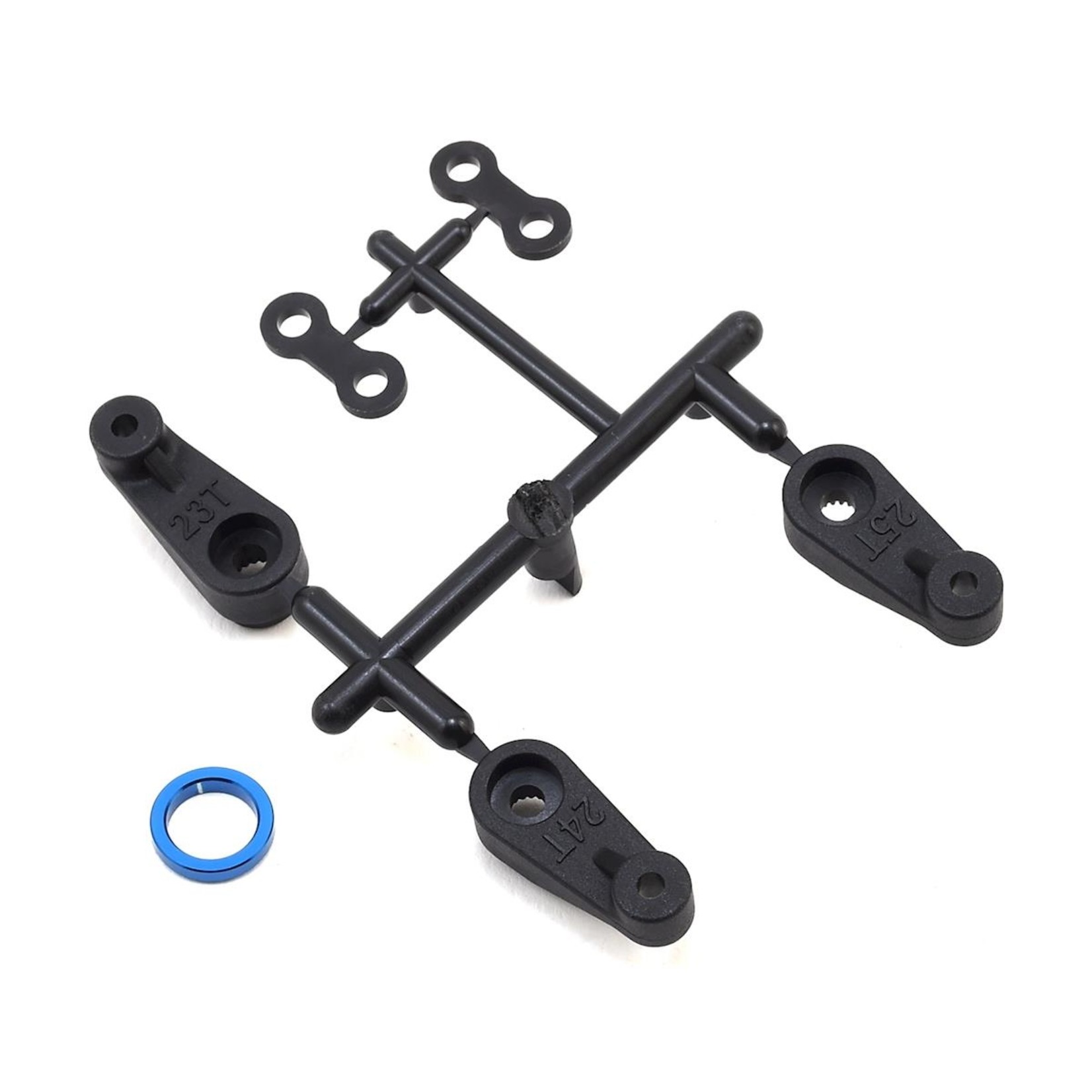 Team Associated B6 Servo Horns 15.5mm with Spacers and Support Ring
