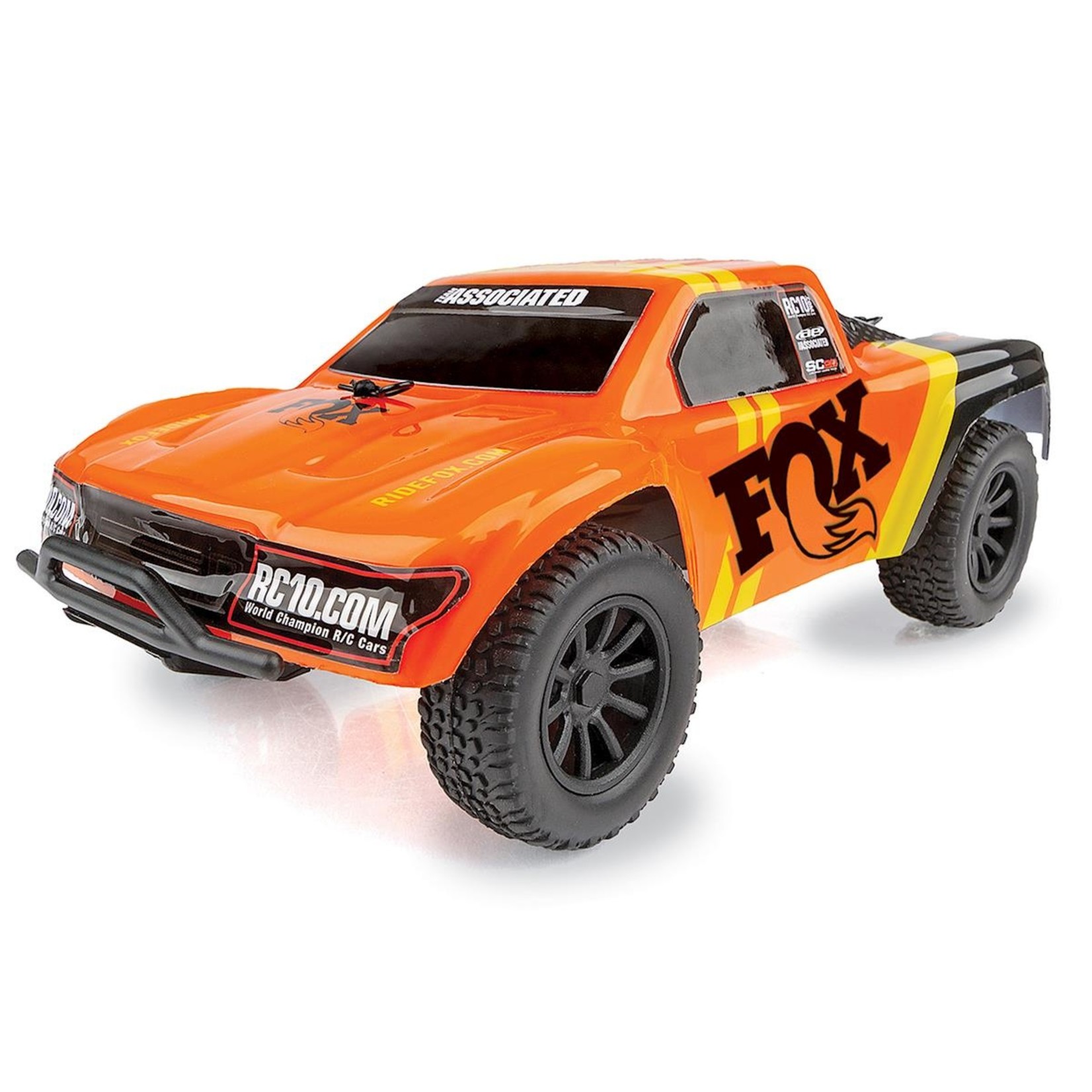 Team Associated 1/28 SC28 2WD SCT Brushed RTR, Fox Edition: Orange