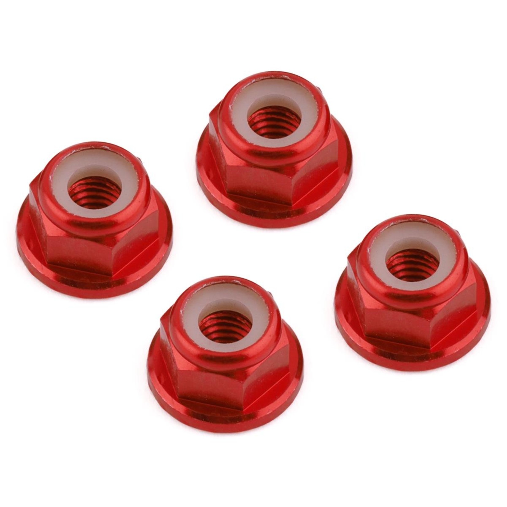 M4 Flanged nuts-Red