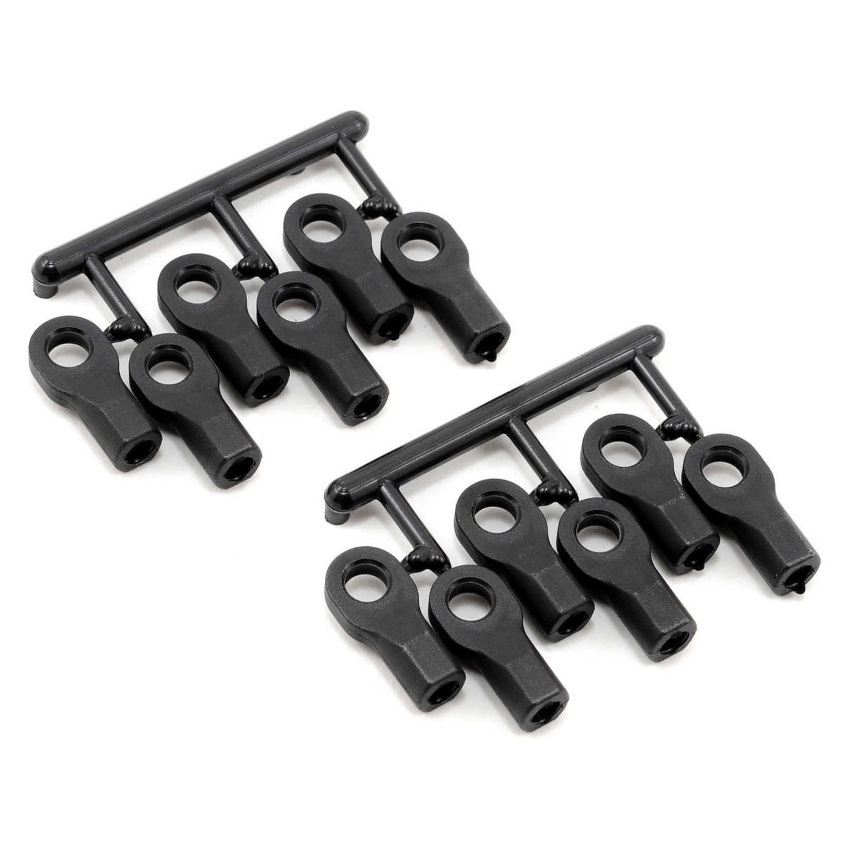 RPM Short Rod Ends (12), Black: TRA 1/10