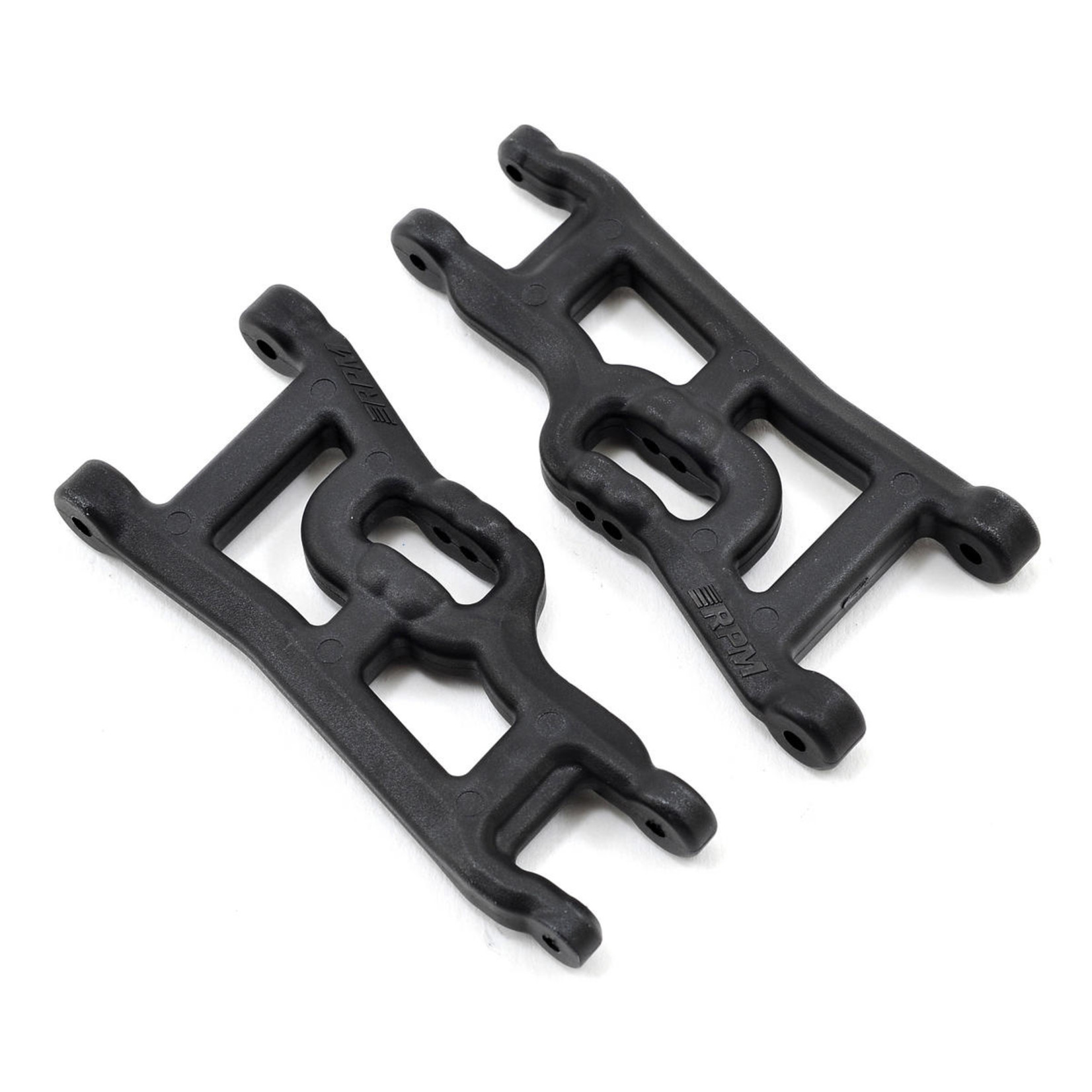 RPM Front A-arms (2) Offset-Compensating, Black; Slash