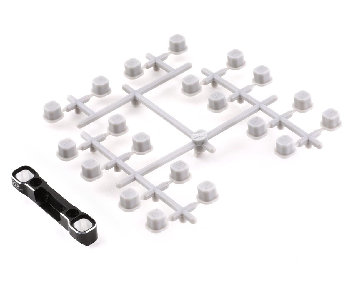 DR10/ProSC10 Aluminum Suspension Mount w/Inserts (Black) Get A Hobby