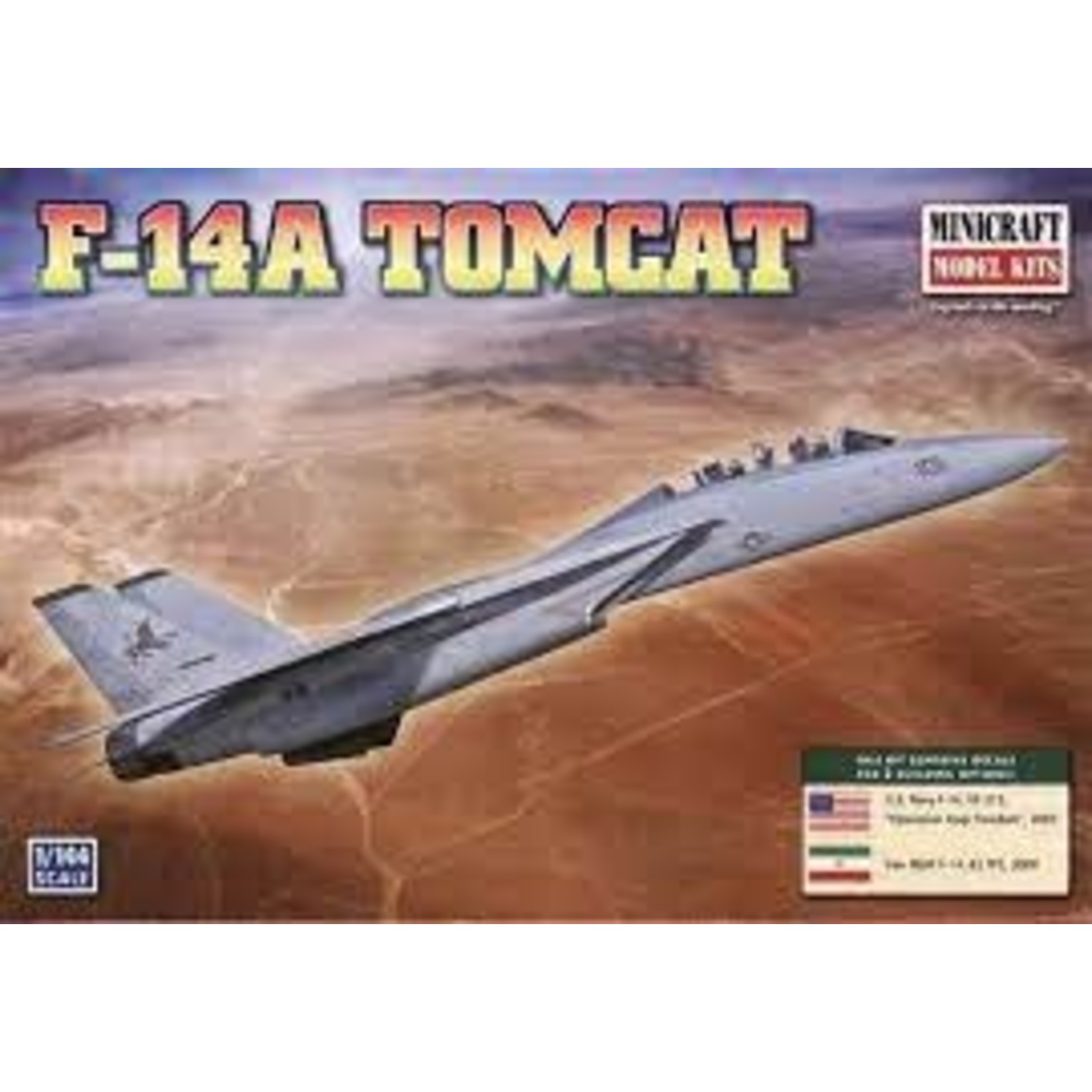 Minicraft Models 1/144 F-14A Tomcat USN w/2 Mark