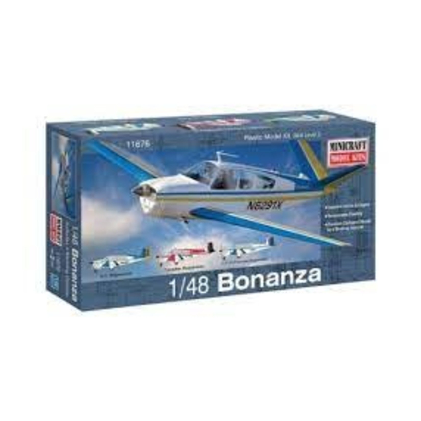 Minicraft Models 1/48 Beechcraft Bonanza F33 Aircraft