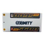 Trinity 2S 7.4V 5600MAH 130C Shorty White Carbon Extreme Pro Level Racing LiPo Battery w 5mm Bullets
