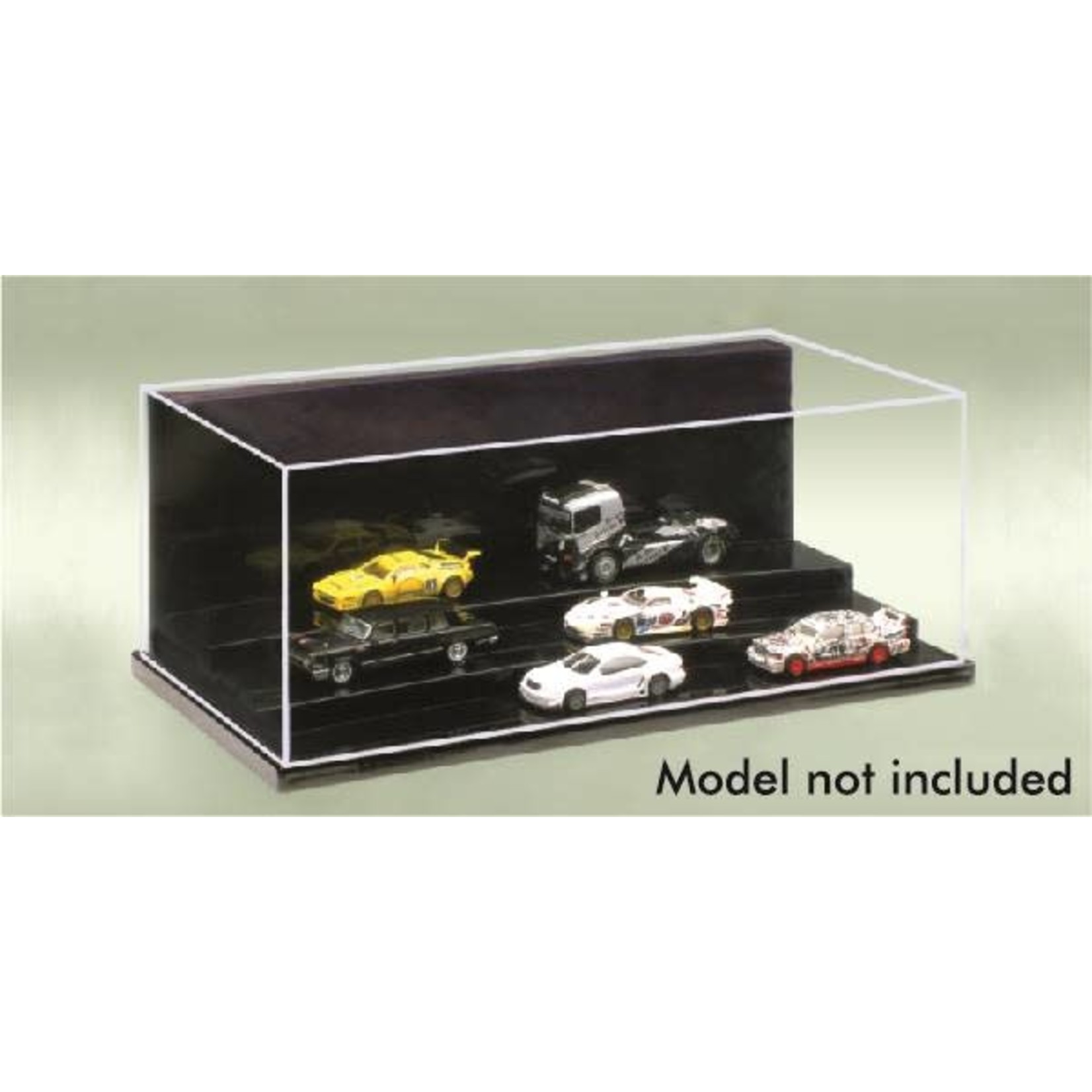 Master Tools Step Display Case 232x120x86mm (for 1/87 vehicles, 1/144 military, 1/35 figures)