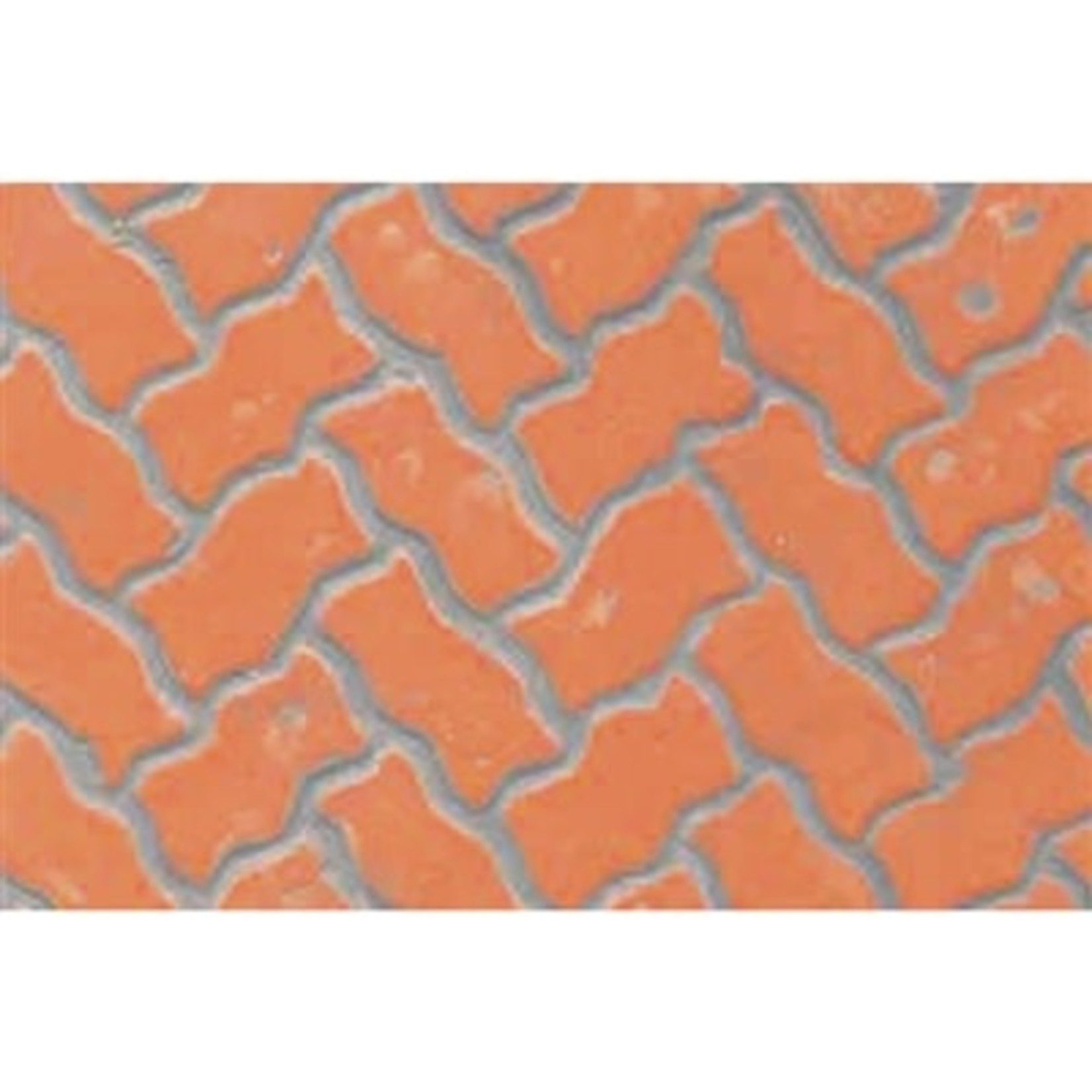 PATTERN SHEETS, Interlocking Paving, HO-scale (1:100) 2/pk