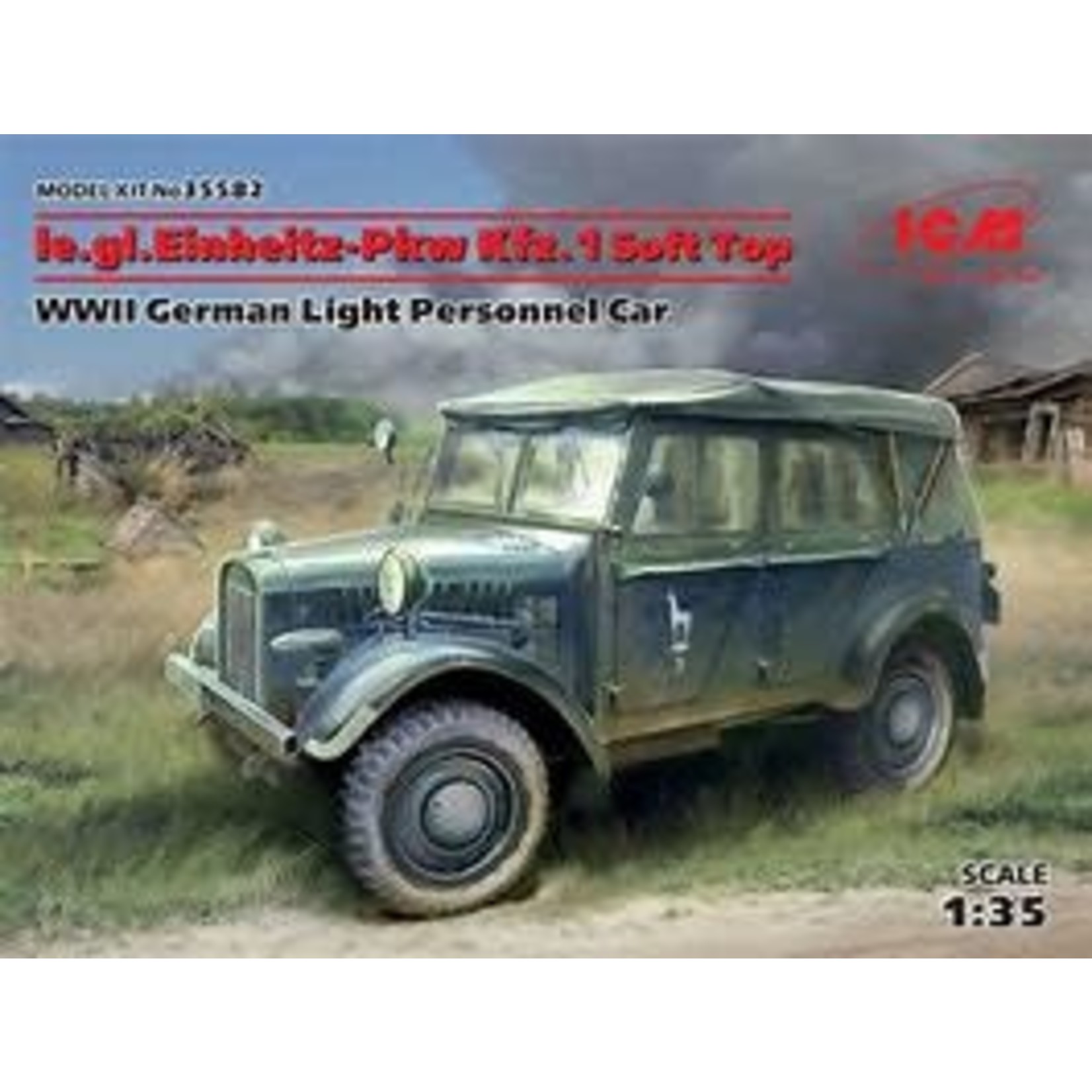 1:35 le.gl.Einheits-Pkw (Kfz.1) WWII German Personnel Car