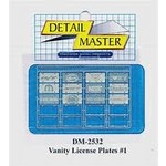 Detail Master Vanity plates 1/25-#1