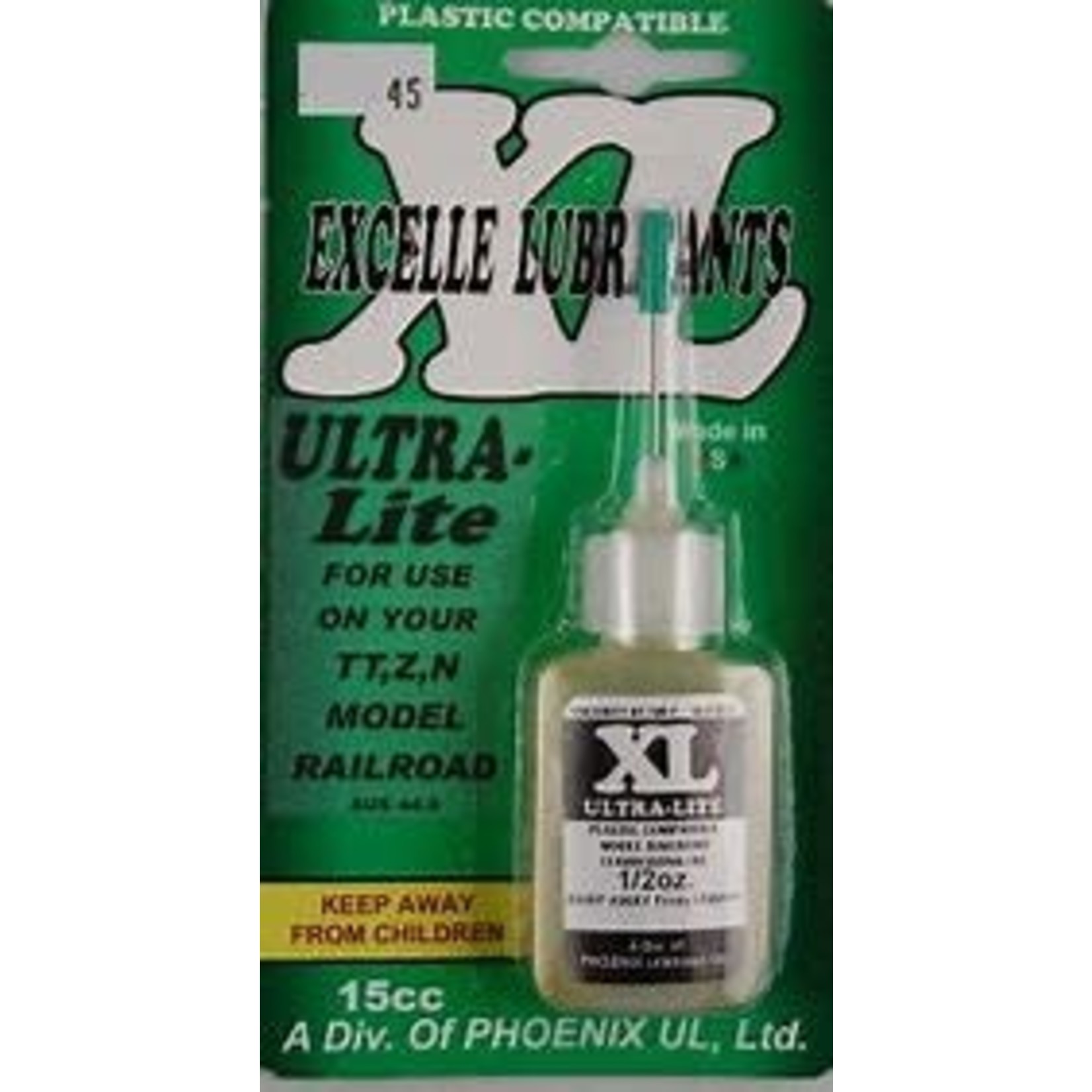 Phoenix Unlimited 1/2oz. Ultra Light Plastic Compatible Lubricant Oil for HO & Smaller Motor Wicks