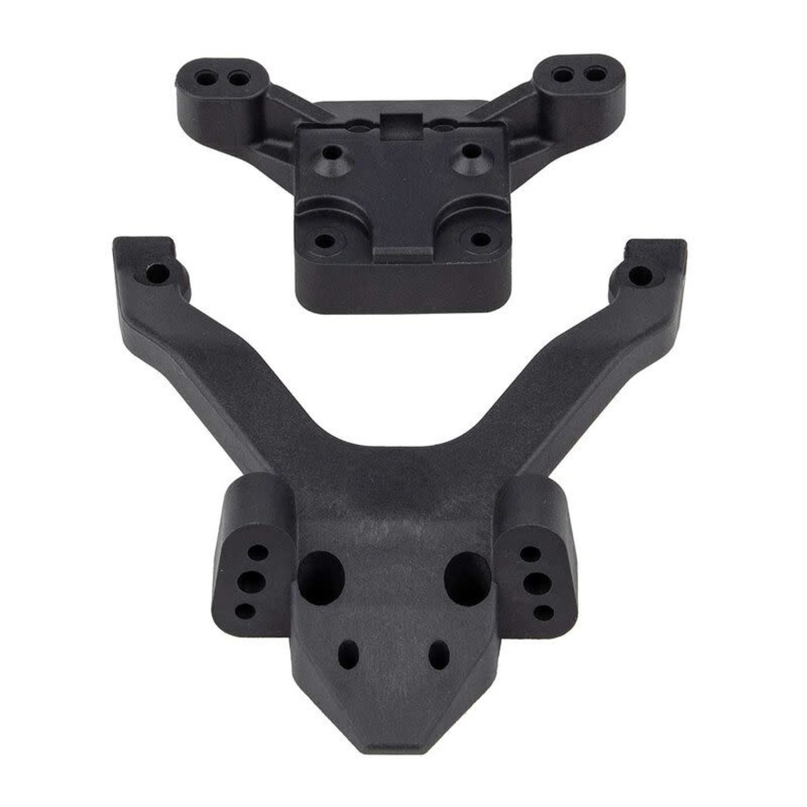 Team Associated RC10B6.4 FT Top Plate and Ballstud Mount, Carbon