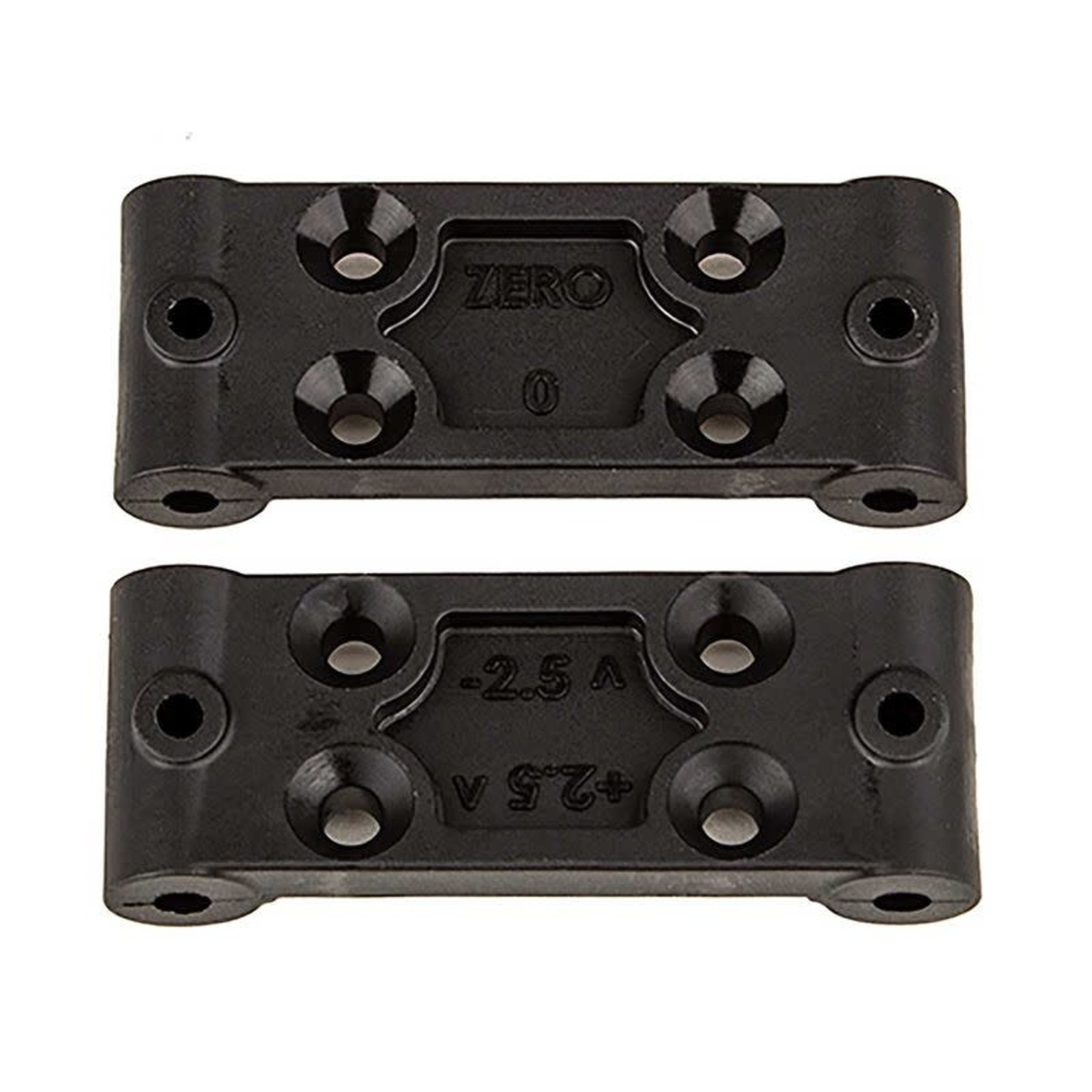 Team Associated RC10B6.4 Front Bulkhead Set, 0deg and 2.5deg
