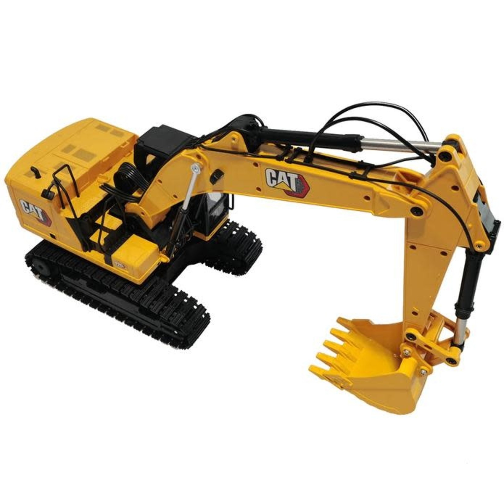 1/16 Scale RC Caterpillar 320 Hydraulic Excavator with Grapple and Hammer Attachments