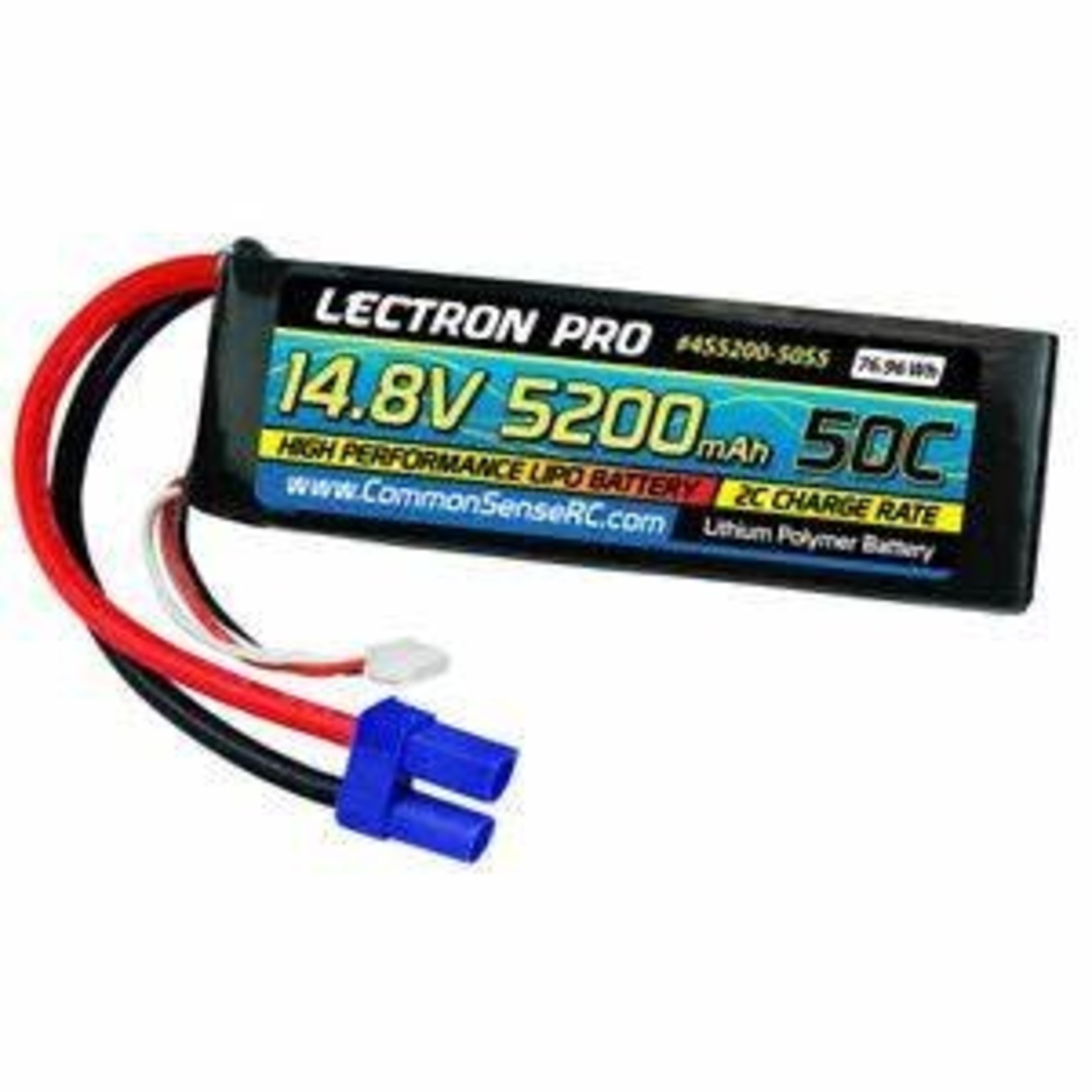 Common Sense RC Lectron Pro 14.8v 5200 mAh 50c - EC5 Battery