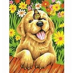 Dimensions Puppy Gardener Paint by Number (9"x12")