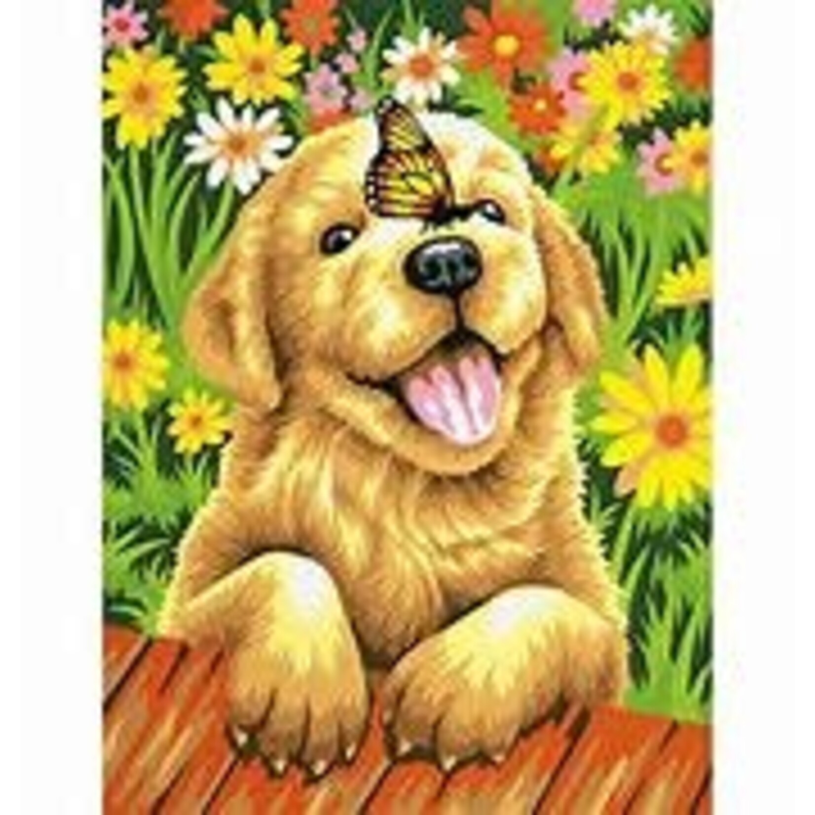 Dimensions Puppy Gardener Paint by Number (9"x12")