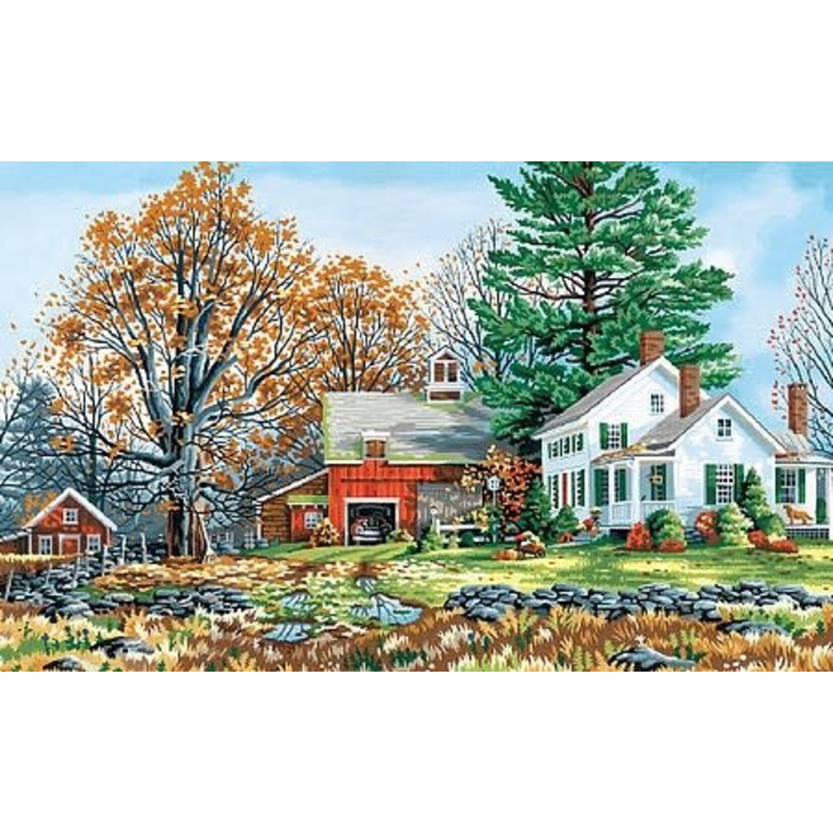 Dimensions Precious Days Country Farm PBN (20"x12")