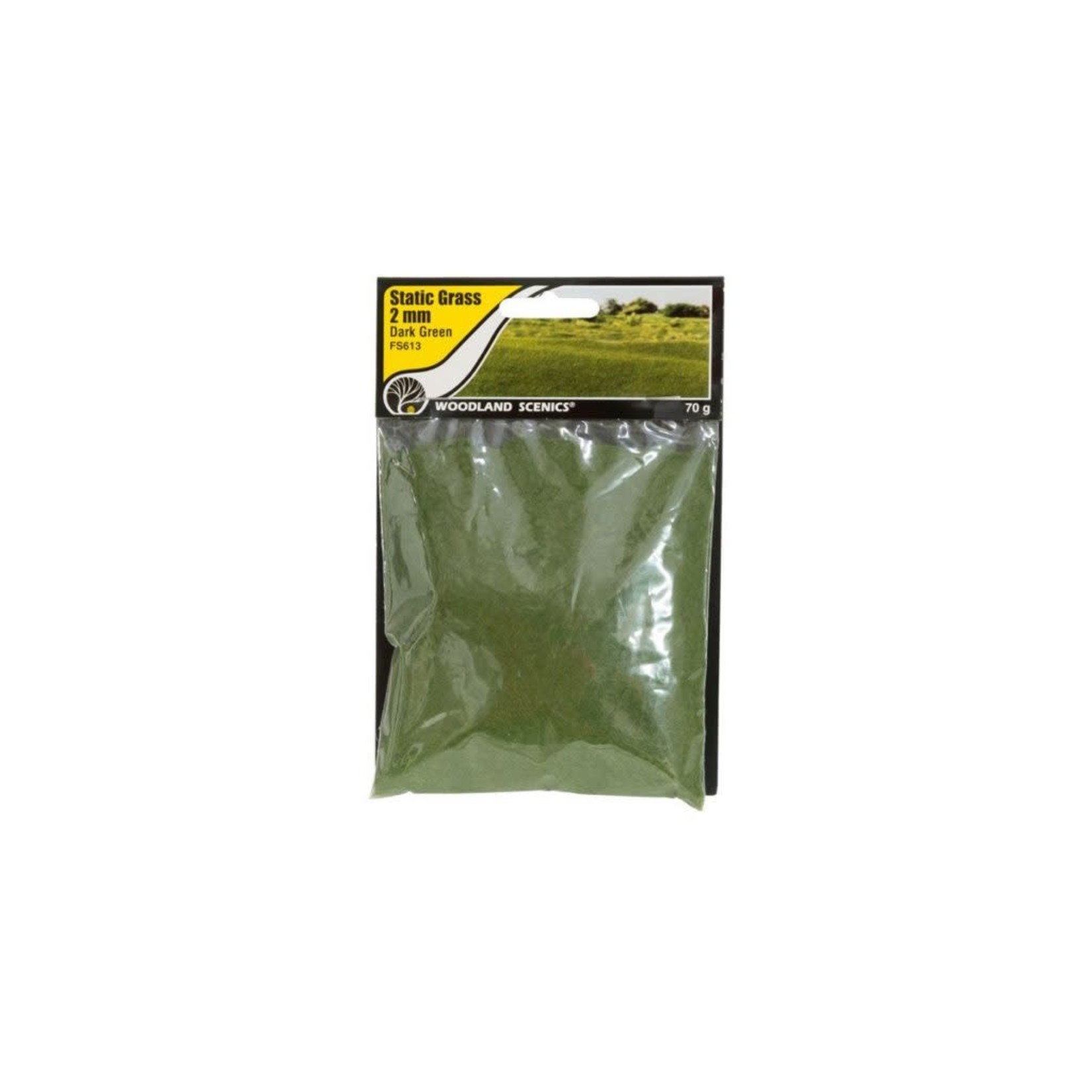 Woodland Scenics Static Grass Dark Green 2mm Bag