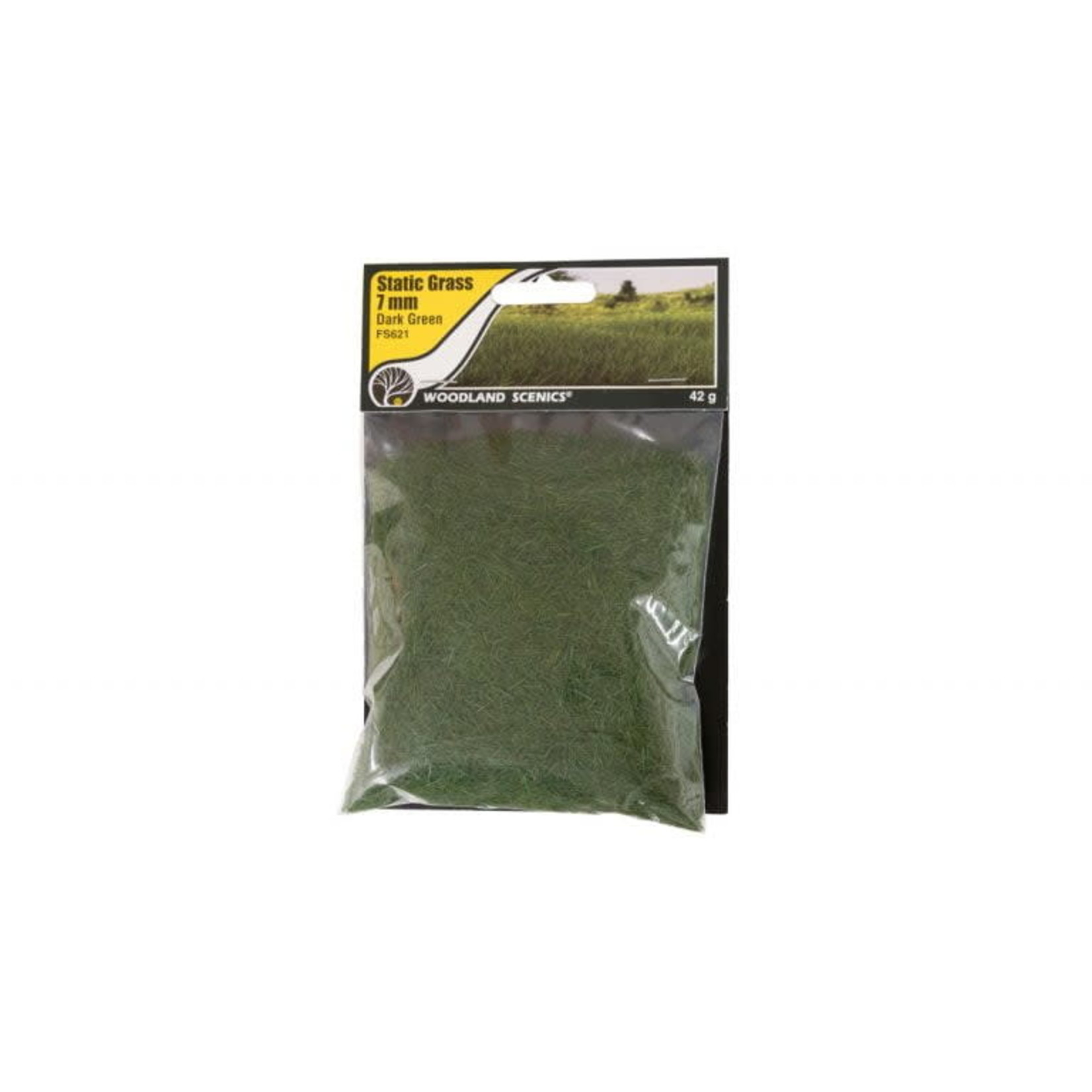 Woodland Scenics Static Grass Dark Green 7mm Bag