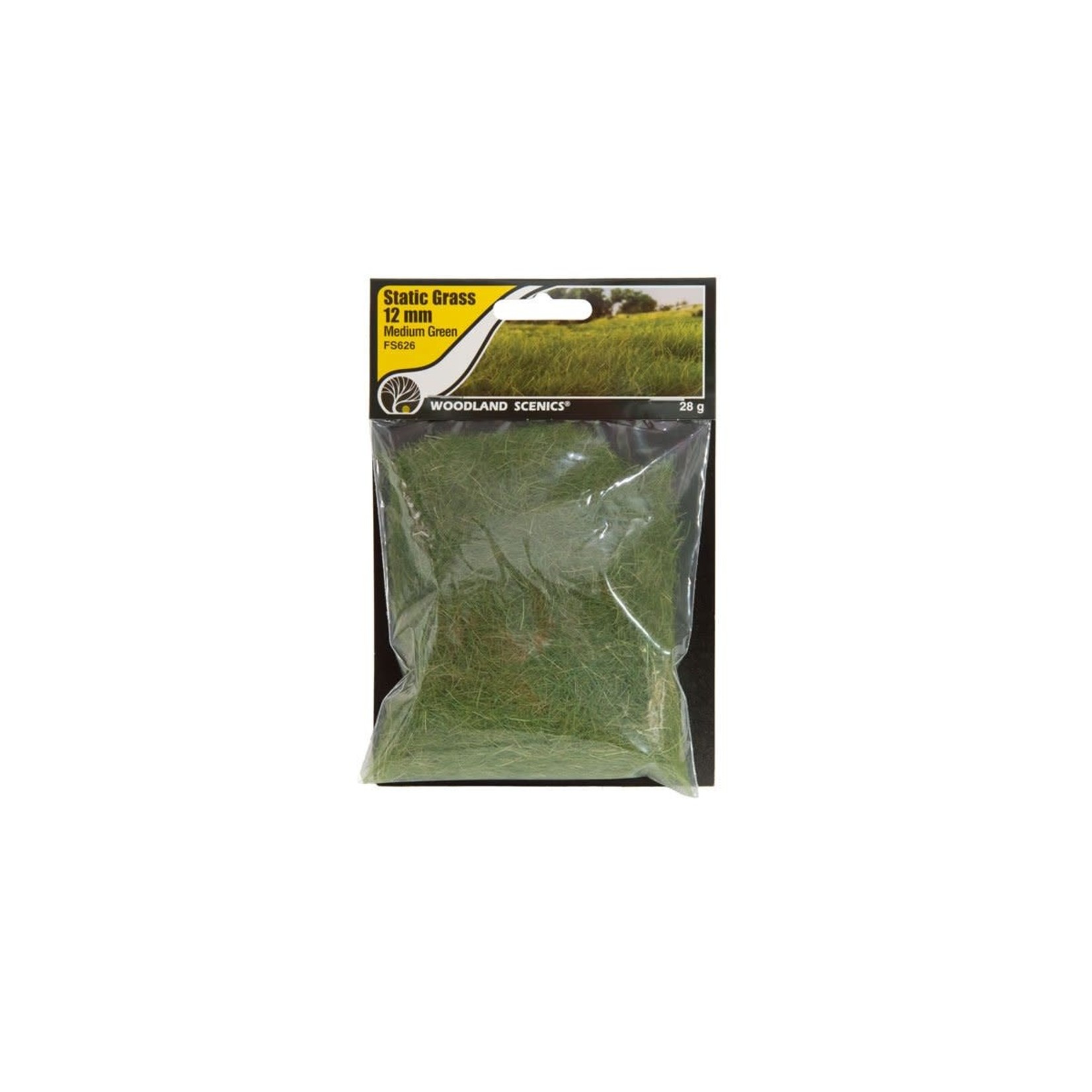 Woodland Scenics Static Grass Med Green 12mm Bag