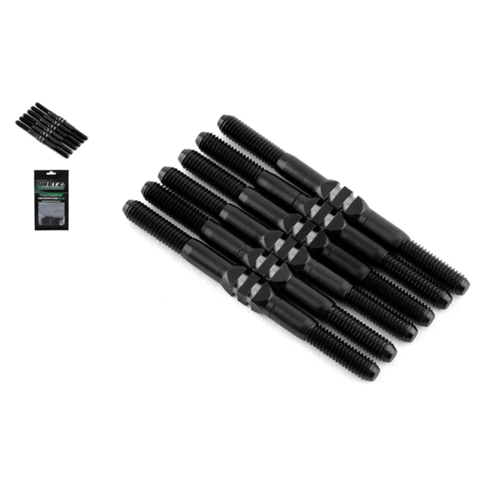Whitz Racing Products HyperMax DR10M 3.5mm Titanium Turnbuckle Kit (Black)