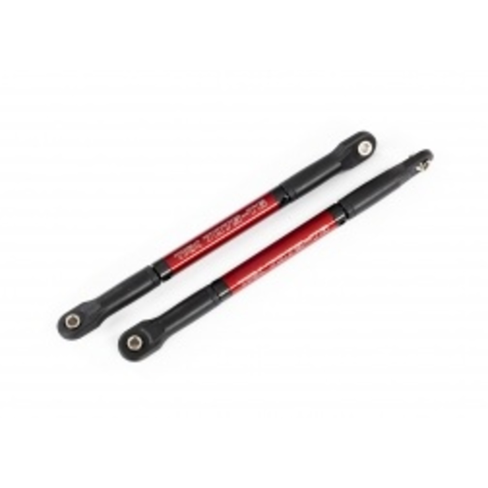Traxxas Push rods, aluminum (red-anodized), heavy duty (2) (assembled with rod ends and threaded inserts)