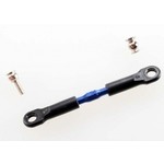Traxxas Turnbuckle, aluminum (blue-anod), camber link, front, 39mm (1) / hollow balls (2)