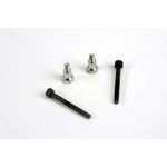 Traxxas Shoulder screws, steering bellcranks (3x30mm cap-head machine) (2)/ draglink shoulder screws (chrome) (2)