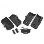 Traxxas Fenders, inner, front & rear (2 each)/ rock light covers (8)/ battery plate/ 3x8 flat-head screws (4)