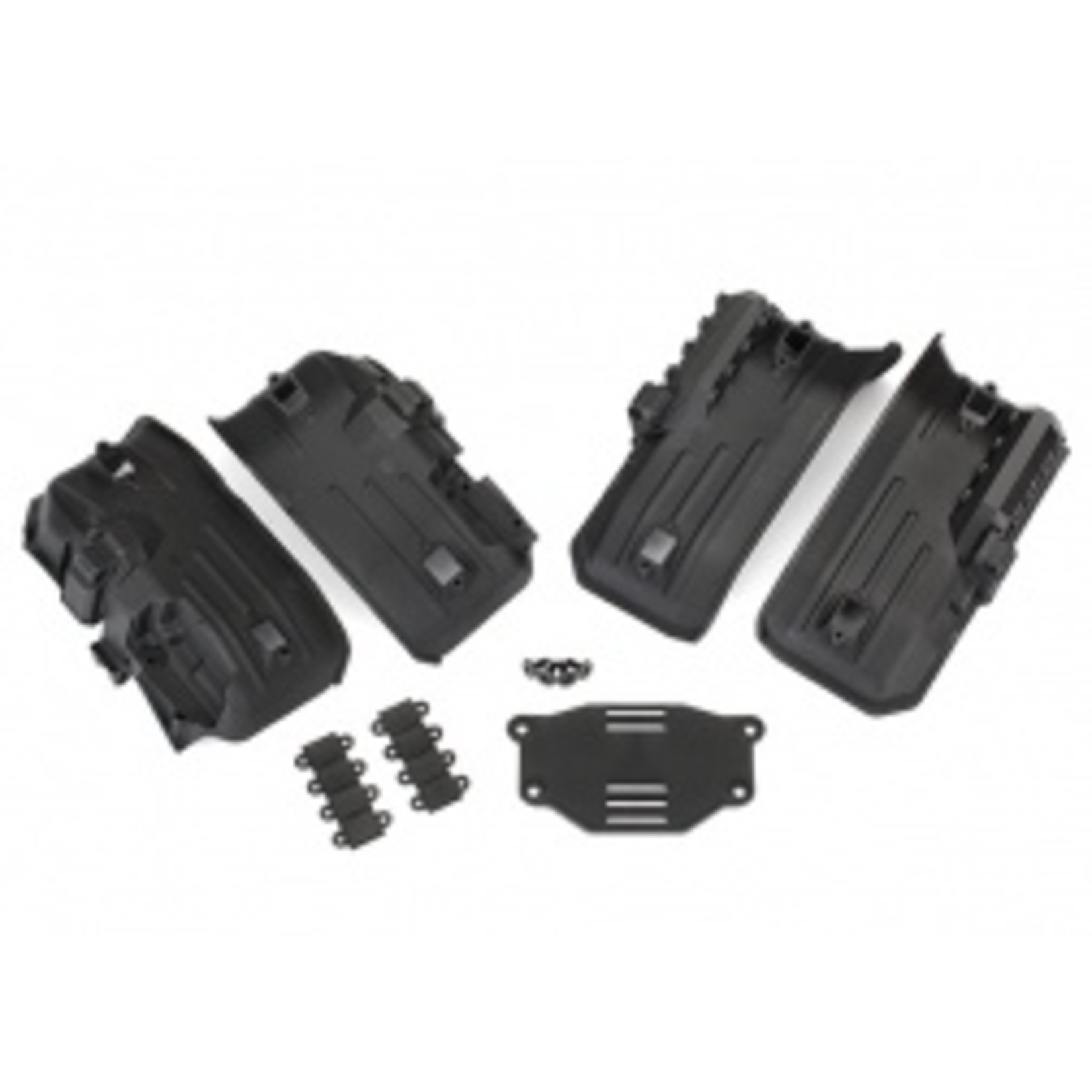 Traxxas Fenders, inner, front & rear (2 each)/ rock light covers (8)/ battery plate/ 3x8 flat-head screws (4)