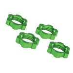 Traxxas Wheel nuts, splined, 17mm, serrated (green-anodized) (4)