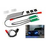 Traxxas LED light set, front, complete (blue) (includes light harness, power harness, zip ties (9))