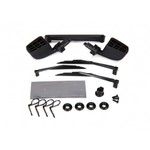 Traxxas Mirrors, side, black (left & right)/ o-rings (4)/ windshield wipers, left, right, & rear/ wiper retainers (2)/ body clips (4)/ 1.6x5 BCS (self-tapping) (3)