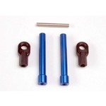 Traxxas Bellcrank posts, aluminum (2)/ steering link threaded rod (3x25mm)/ long rod ends (2)