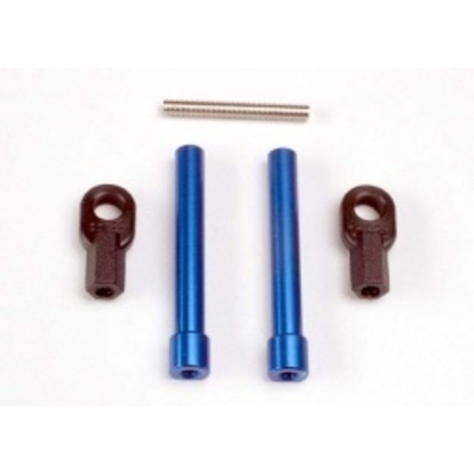 Traxxas Bellcrank posts, aluminum (2)/ steering link threaded rod (3x25mm)/ long rod ends (2)