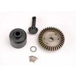 Traxxas Ring gear, 37-T/ 13-T pinion/ diff carrier/6x10x0.5mm PTFE-coated washer (1)/ 2x8mm countersunk machine screws (4)