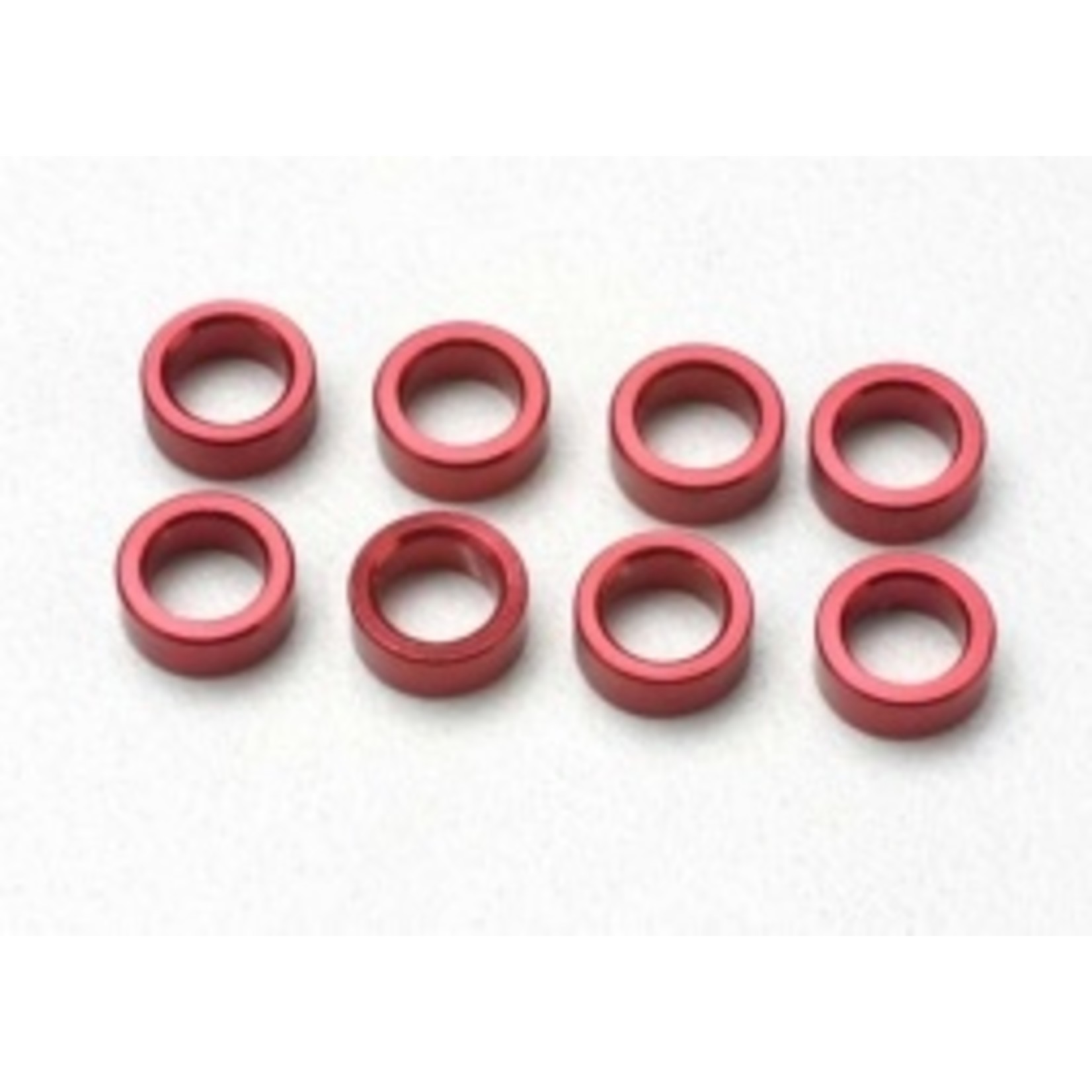 Traxxas Spacer, pushrod (aluminum, red) (use with 5318 or 5318X pushrod and 5358 progressive 2 rockers) (8)