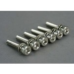Traxxas Screws, 3x15mm cap-head machine (hex drive) (with split and flat washers) (6)