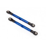 Traxxas Toe links (TUBES blue-anodized, 7075-T6 aluminum, stronger than titanium) (87mm) (2)/ rod ends (4)/ aluminum wrench (1)