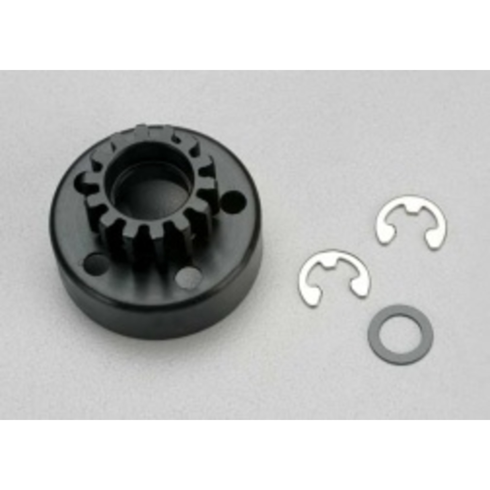 Traxxas Clutch bell (14-tooth)/5x8x0.5mm fiber washer (2)/ 5mm e-clip (requires 5x10x4mm ball bearings part #4609) (1.0 metric pitch)