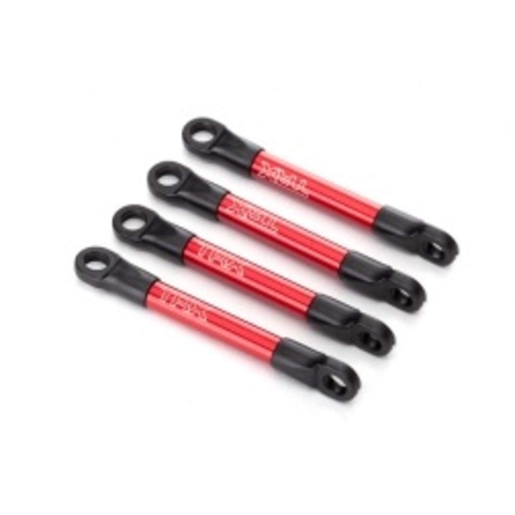 Traxxas Push rods, aluminum (red-anodized) (4) (assembled with rod ends)