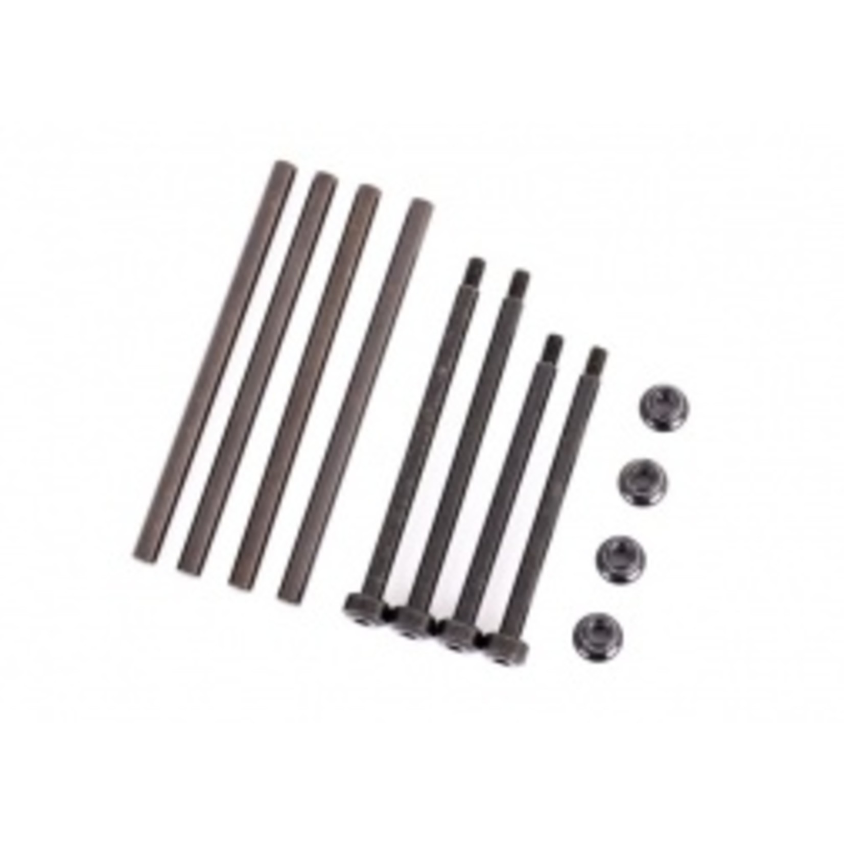 Traxxas Suspension pin set, front & rear (hardened steel), 4x67mm (4), 3.5x48.2mm (2), 3.5x56.7mm (2)/ M3x0.5mm NL, flanged (2)