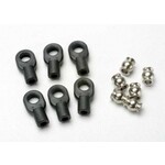 Traxxas Rod ends, small, with hollow balls (6) (for Revo® steering linkage)