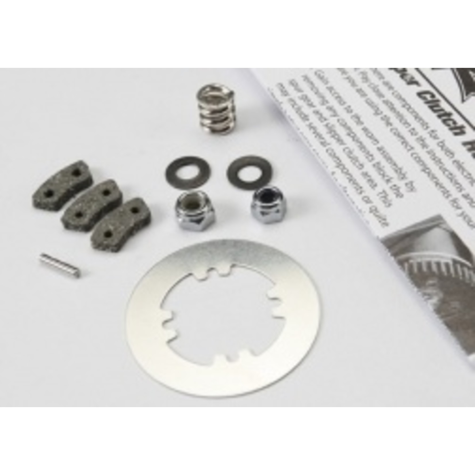 Traxxas Rebuild kit, slipper clutch (steel disc/ friction pads (3)/ spring (1)/ 2x9.8mm pin/ 5x8mm MW/ 5.0mm NL (1)/ 4.0mm NL (1))