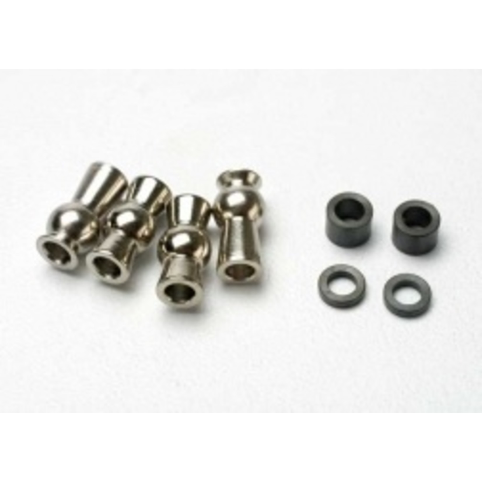 Traxxas Hollow ball, tall centered (2)/ tall offset hollow ball (2)/ bump steer adjustment shims; 3.5mm (2), 1.17mm (2)