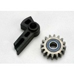Traxxas Gear, idler/ idler gear support/ bearing (pressed in)